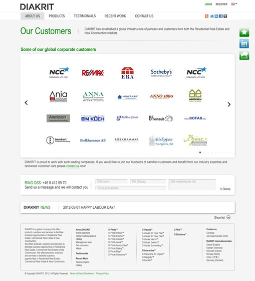 Websites: Diakrit New Website