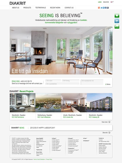 Websites: Diakrit New Website