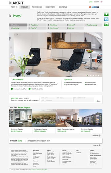 Websites: Diakrit New Website